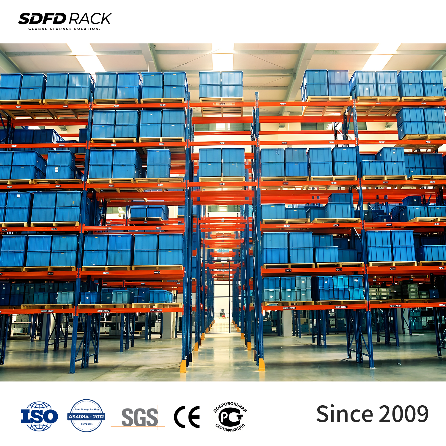 Low Price High Quality Heavy Duty Pallet Racks Industrial Selective Pallet Racking System for Medical Supply Warehouse Storage