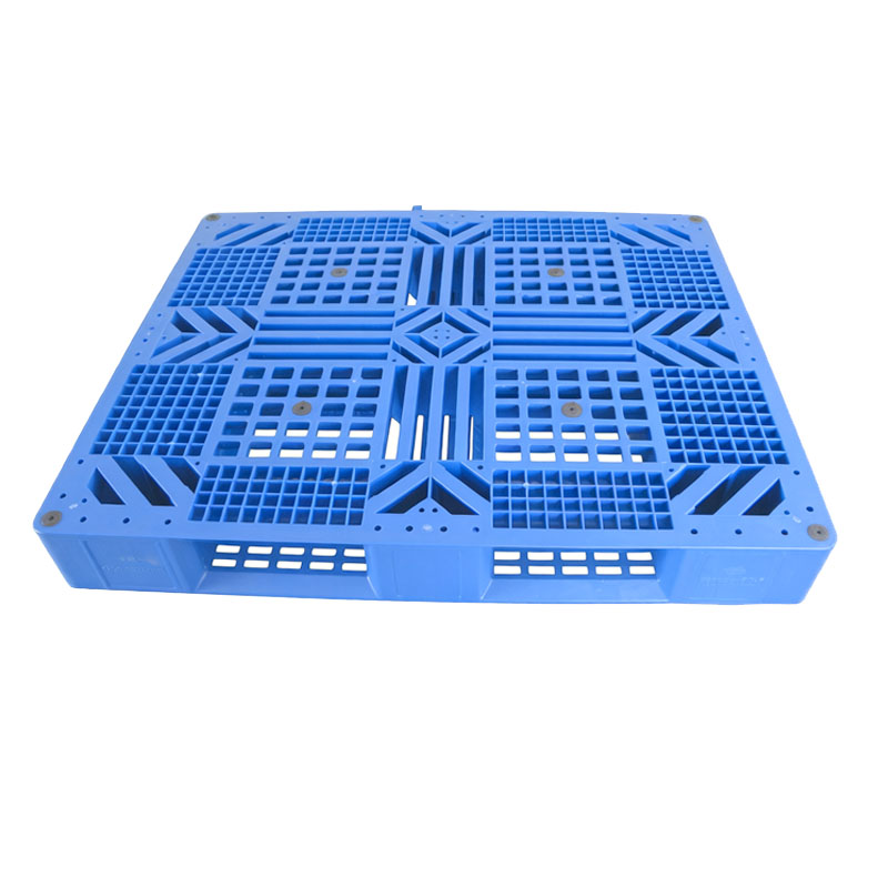 Heavy Duty 1200x1000x150mm Euro Pallet 6 Runner 4-Way Open Bottom Deck Single Faced Injection Plastic 4-Way Plastic Racking