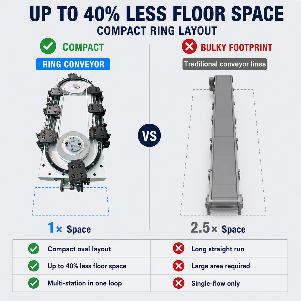 Pallet Transfer System With 0-150kg Payload Capacity For FATP Assembly Line Integration Supplied Fully Assembled