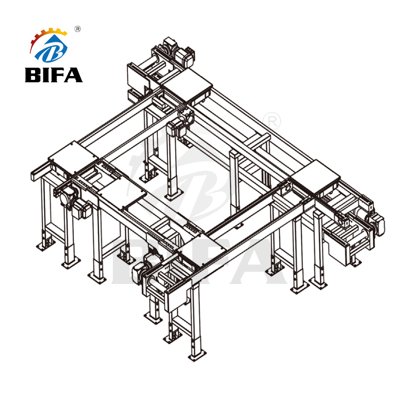 Bifa 20m/min Transfer Accumulating Roller Chain Free Flow Pallet Conveyor System
