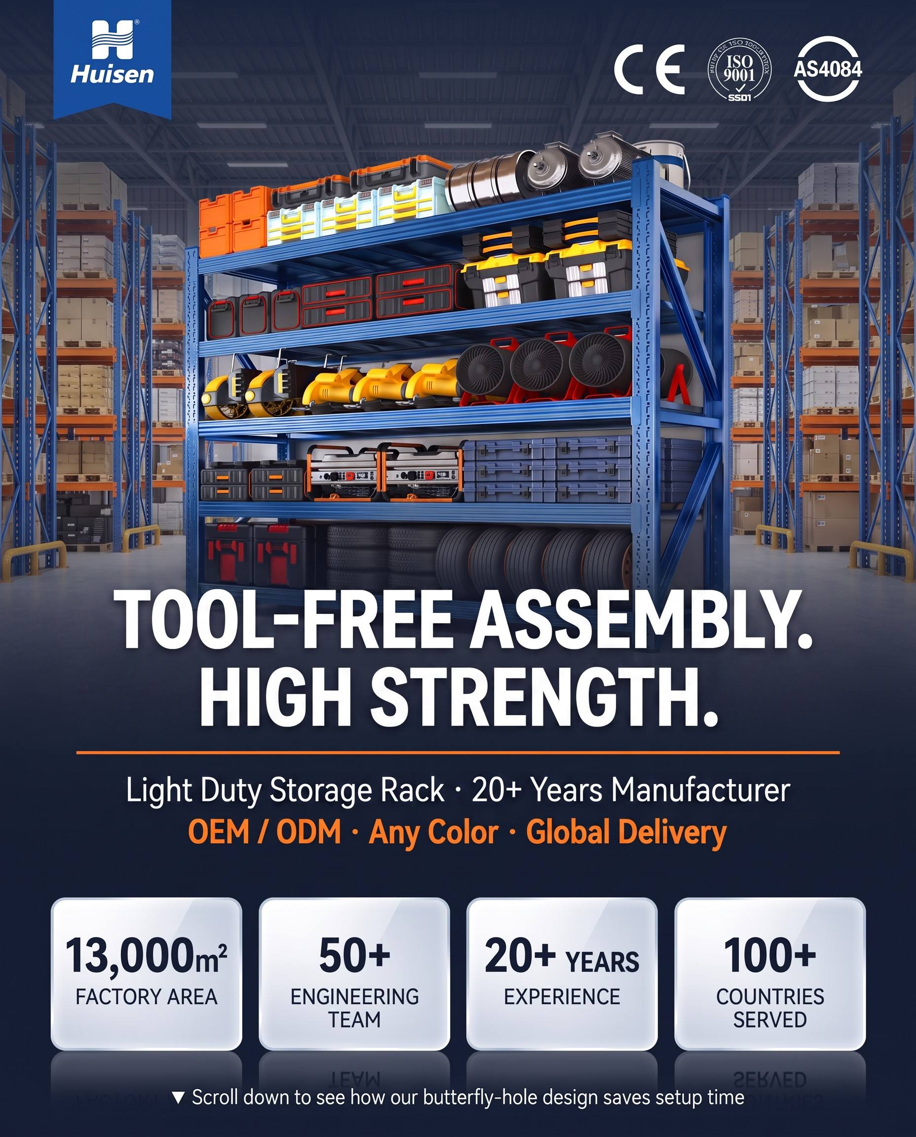 Shelving Light Duty Commercial Storage System