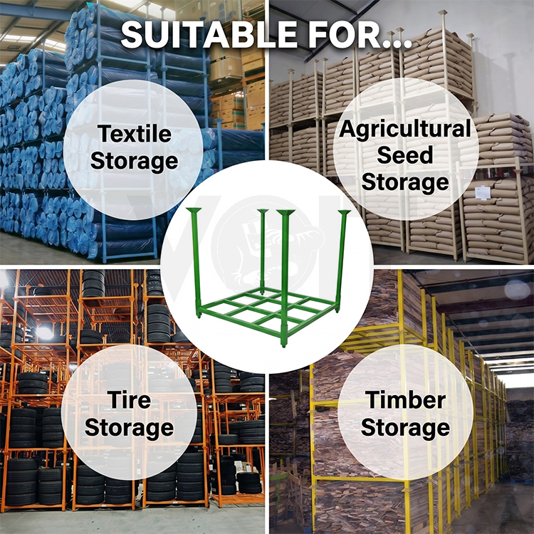 Industrial Warehouse Heavy-Duty Detachable Steel Passengers Tire Storage Rack