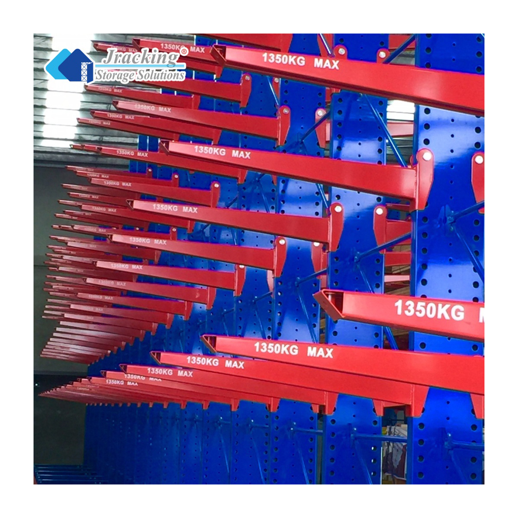 Jracking Industrial Warehouse Storage Cantilever Rack for Pipe and Lumber