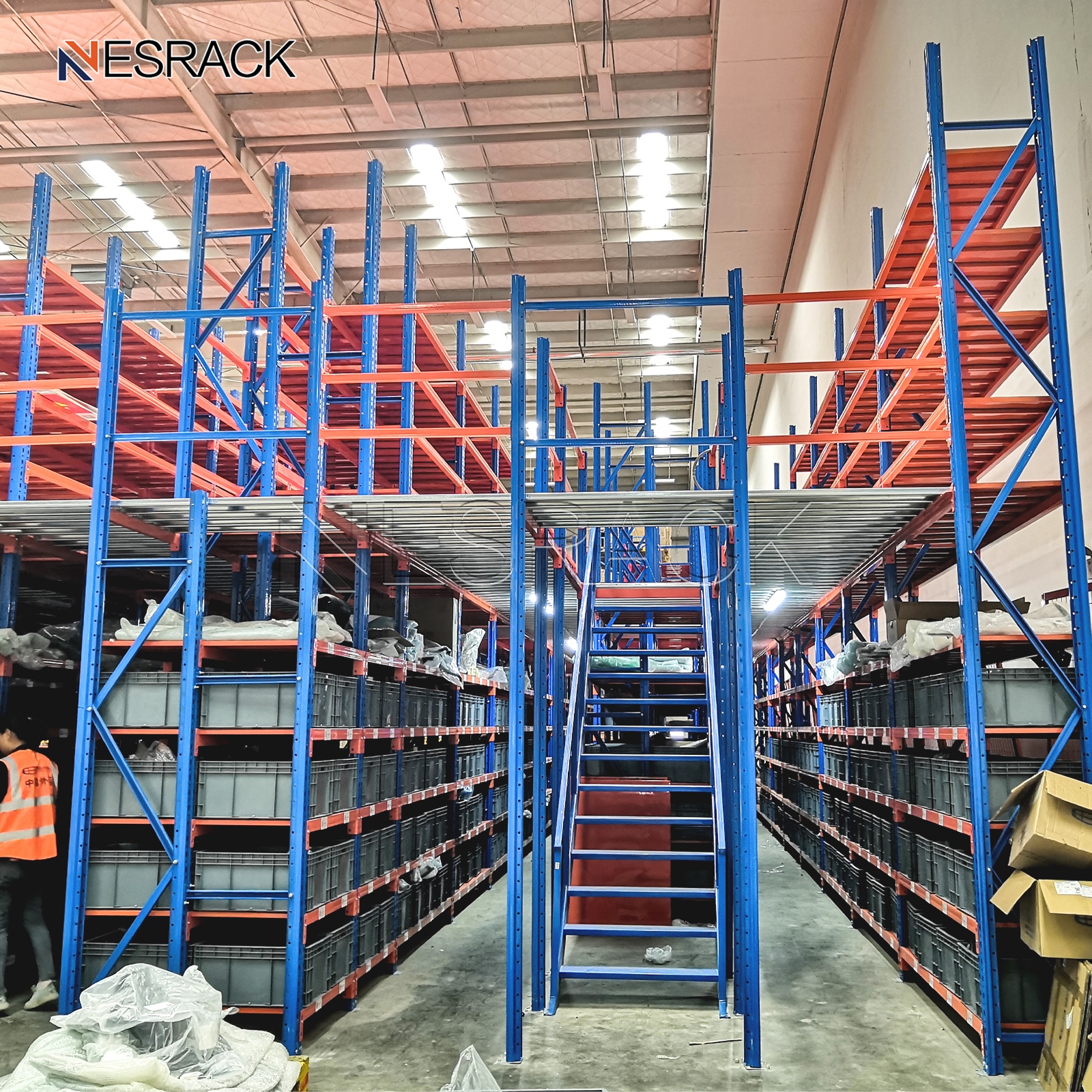 Manufacturer Industrial Warehouse Rack Shelf Mezzanine Storage Shelving Steel Platform Mezzanine Floor Racking System