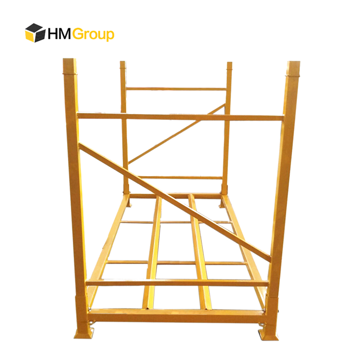 Customized Heavy Duty Transport Warehouse Metal Steel Stacking Folding Tire Storage Rack