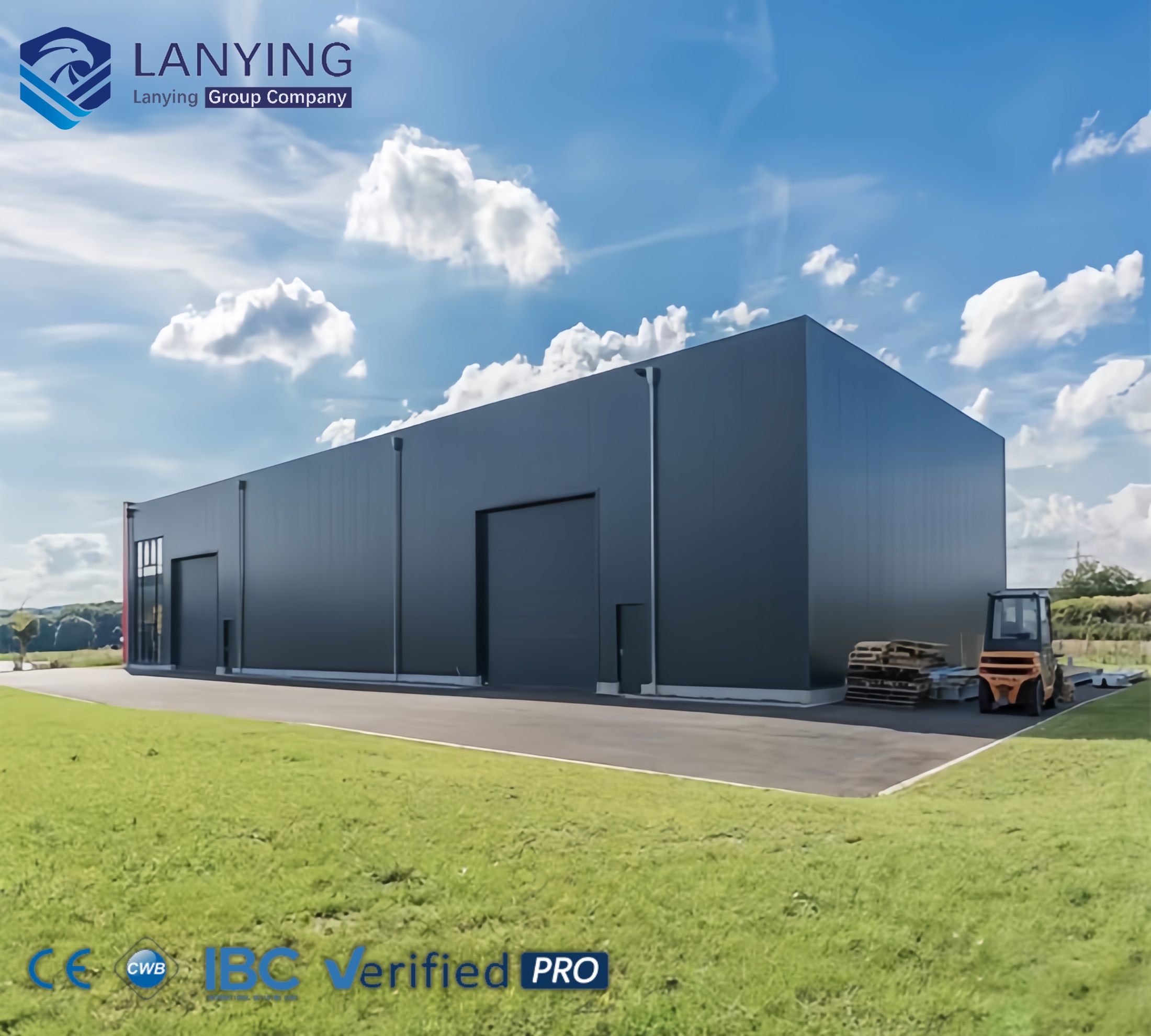 Weatherproof Mini Industrial Steel Warehouse For Equipment Storage And Small Business Logistics Center