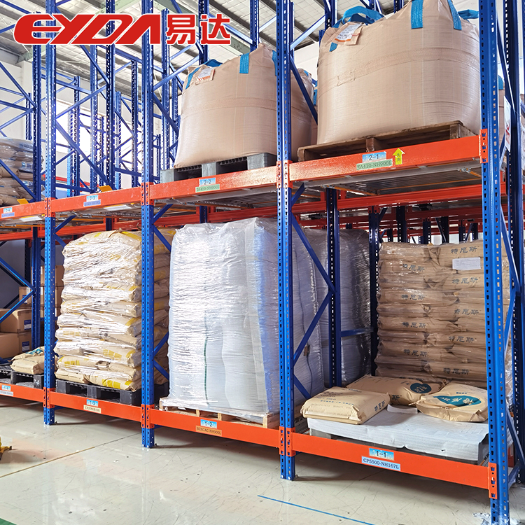5 Layer Metal Pallet Flow Rack Gravity Storage Racks Heavy Duty Multi-Level Warehouse Industrial Cargo Storage Equipment