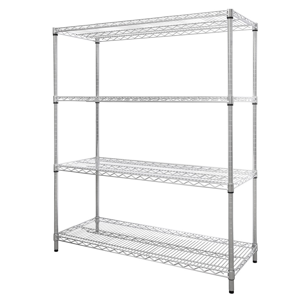 Chrome Wire Shelving,Competitive Price Heavy Duty 4 Tier Steel Warehouse Storage Rack