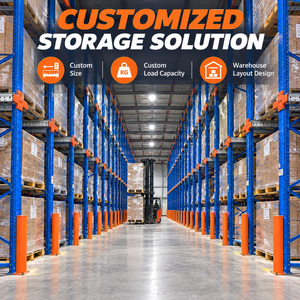 ODM OEM Q235 Steel Heavy Duty High Density Coldroom Coldstore Drive in Through Pallet Racking