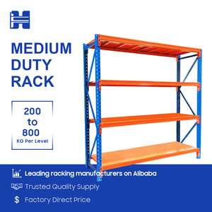 Adjustable Galvanized Steel Boltless Medium Duty Durable Industrial Warehouse Rack