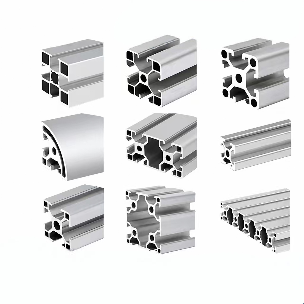 Custom Industrial 6063 T5 Aluminum Extrusion Profile Modular Framing Assembly Beam for Automation Machine Workstation