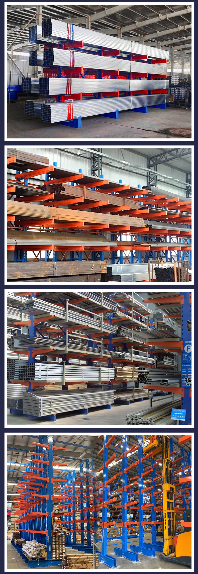 Heavy duty cantilever system