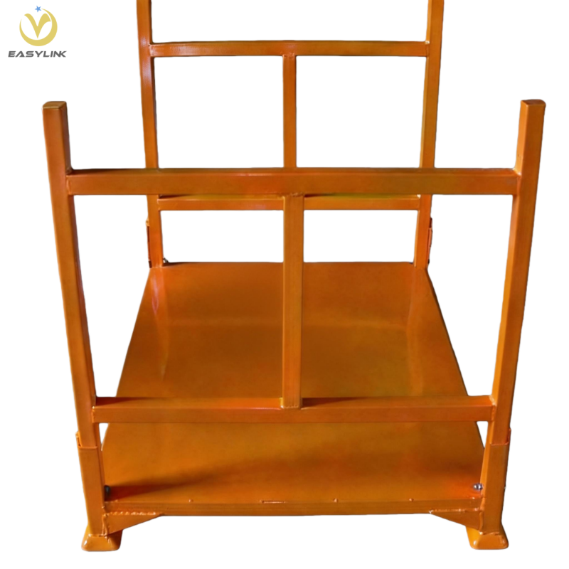 Easylink- Warehouse Stackable Portable Vertical Steel Pallet Frame Corrosion Protection Textile Roll Rack System Powder Coating