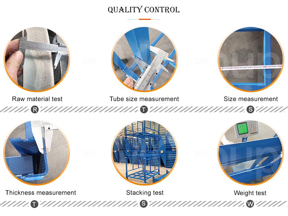 Vertical Storage 4-6 High Powder Coating Heavy Duty Mild Steel Q235 Forklift Portable Storage Textile Racks