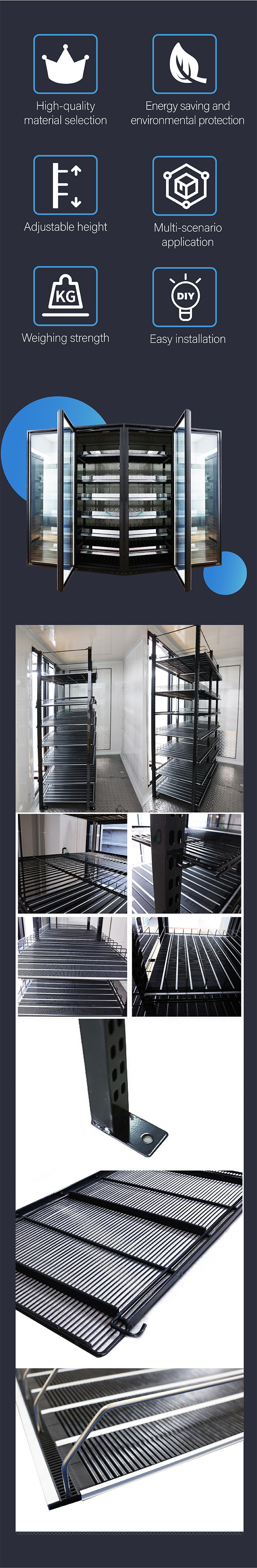 Slide Rack Shelf Detail