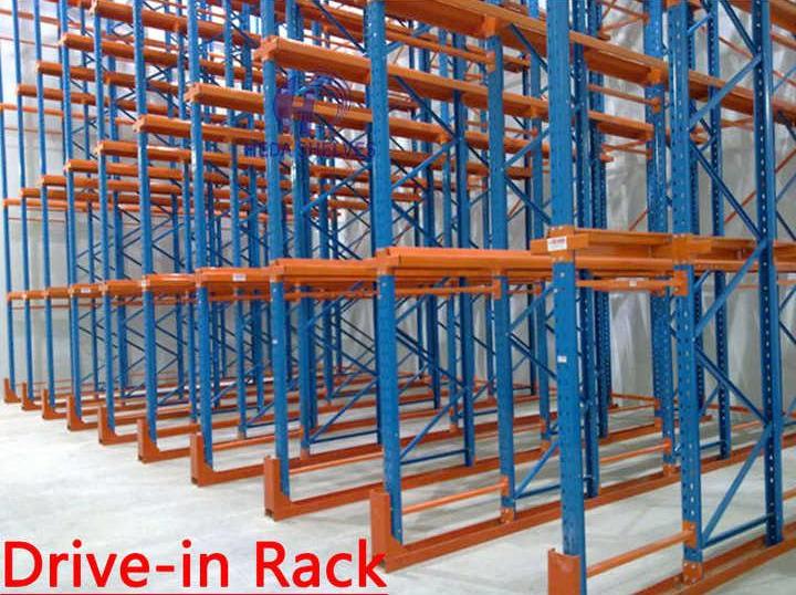 Direct Factory Sale High-Density 5-Layer Metal Drive-In Racking System For Warehouse Storage 2000kg Load Capacity
