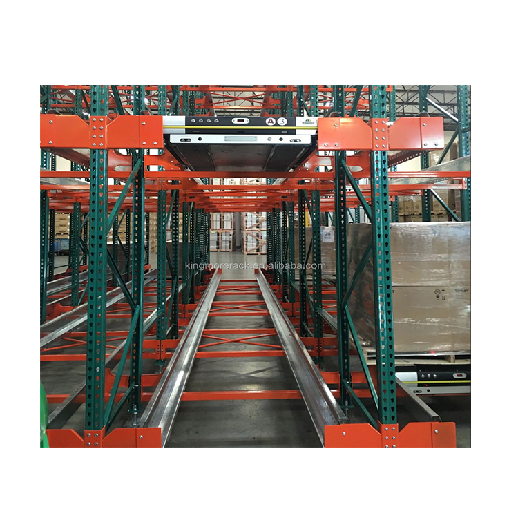 Heavy Duty Automatic Radio Shuttle Rack High Efficiency Automated Pallet Storage Racking System FILO/FIFO