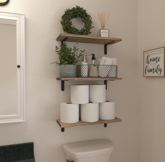 Wooden Wall Rack Display 4