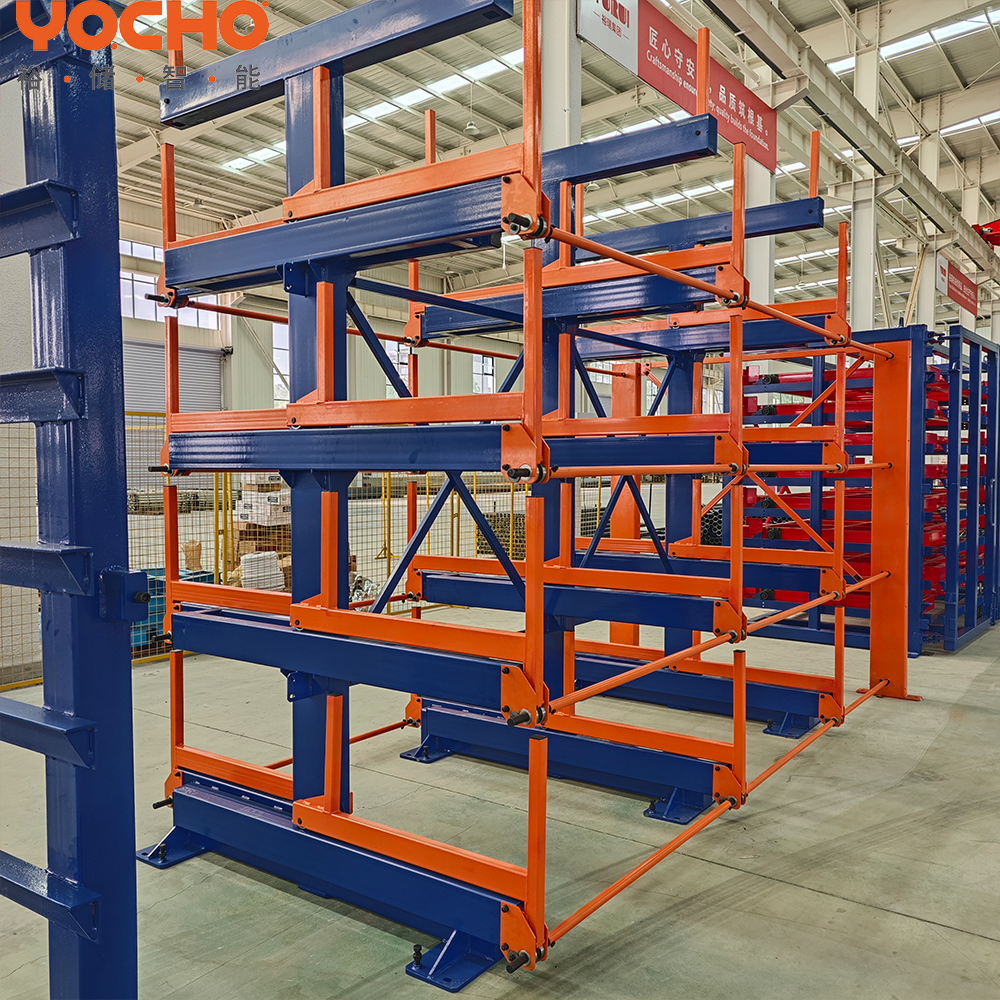 YOCHO Heavy Duty Durable 5 Anti-Rust Manual/Electric Wheel Drive-In Pallet Rack Industrial Warehouse Storage Racking System 2