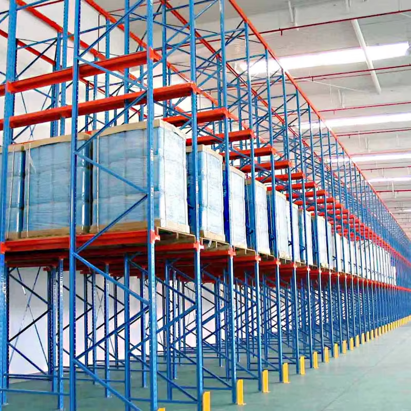Drive Through Racking System Durable Steel Pallet Storage Racks for FIFO Logistics Management in Large Distribution Centers