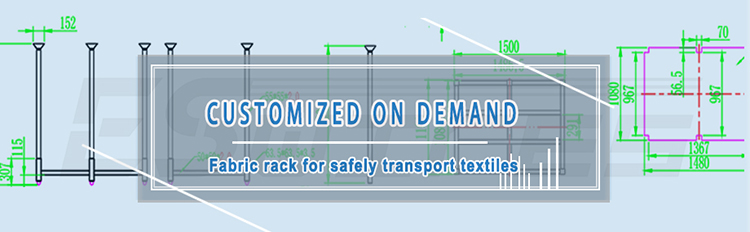 Heavy Duty Fabric Roll Industry Stackable Durable Metal Steel Racks for Warehouse Storage