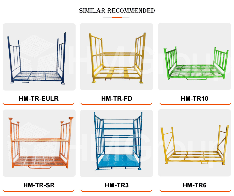 Customized Heavy Duty Transport Warehouse Metal Steel Stacking Folding Tire Storage Rack