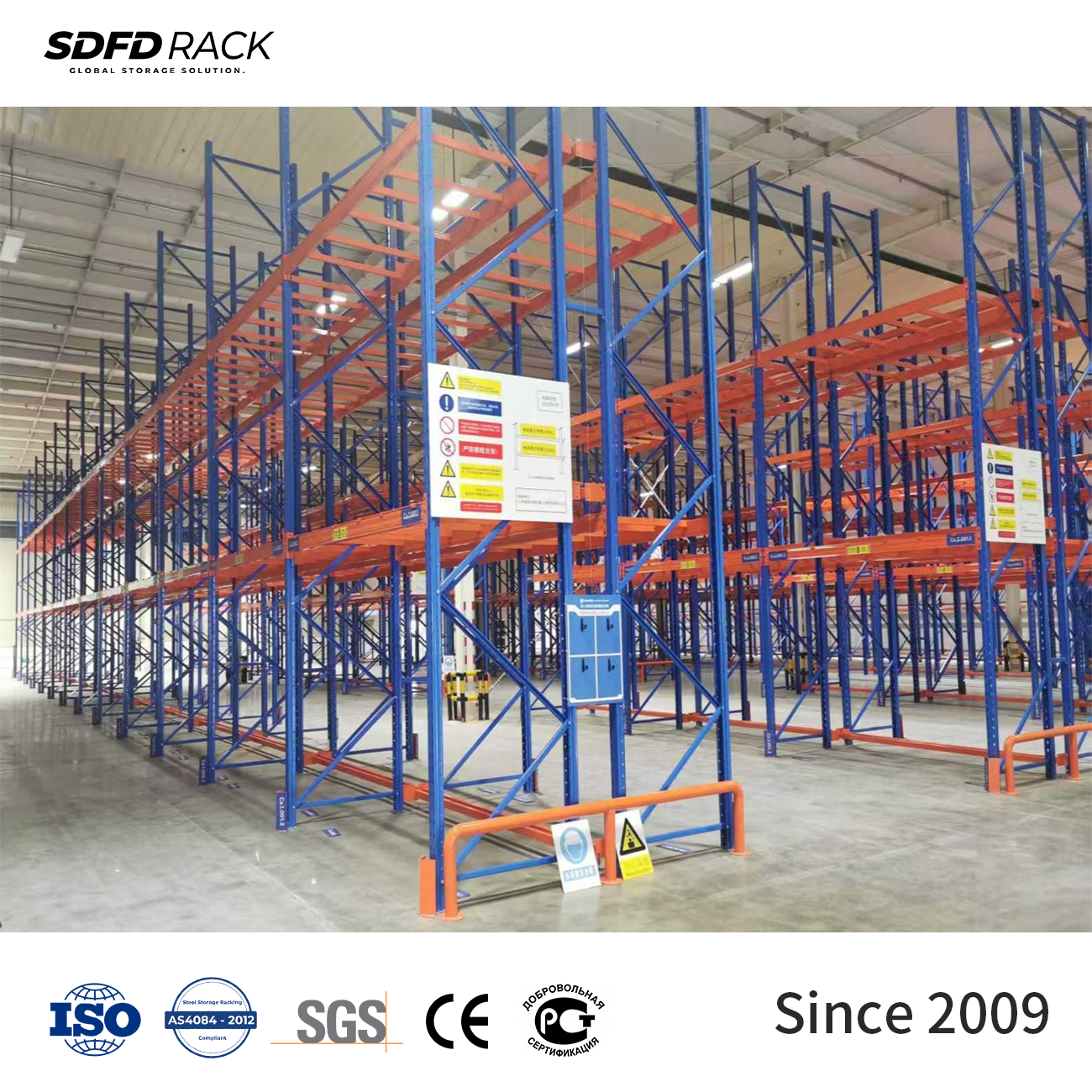 Hot Selling 800kg Adjustable Metal Racking Custom 4 5 6 Layer Selective Pallet Racking System Heavy Duty Warehouse Pallet Racks
