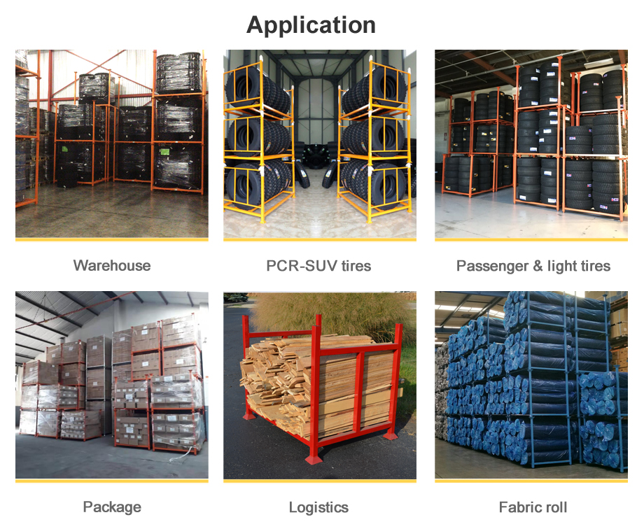High Quality Auto Industry Detachable Durable Truck Storage Stacking Tire Pallet Rack