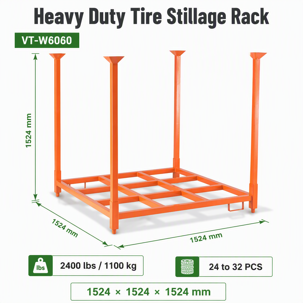 Stackable 4 High Fully Loaded Customized Warehouse Storage Steel Stacking Rack