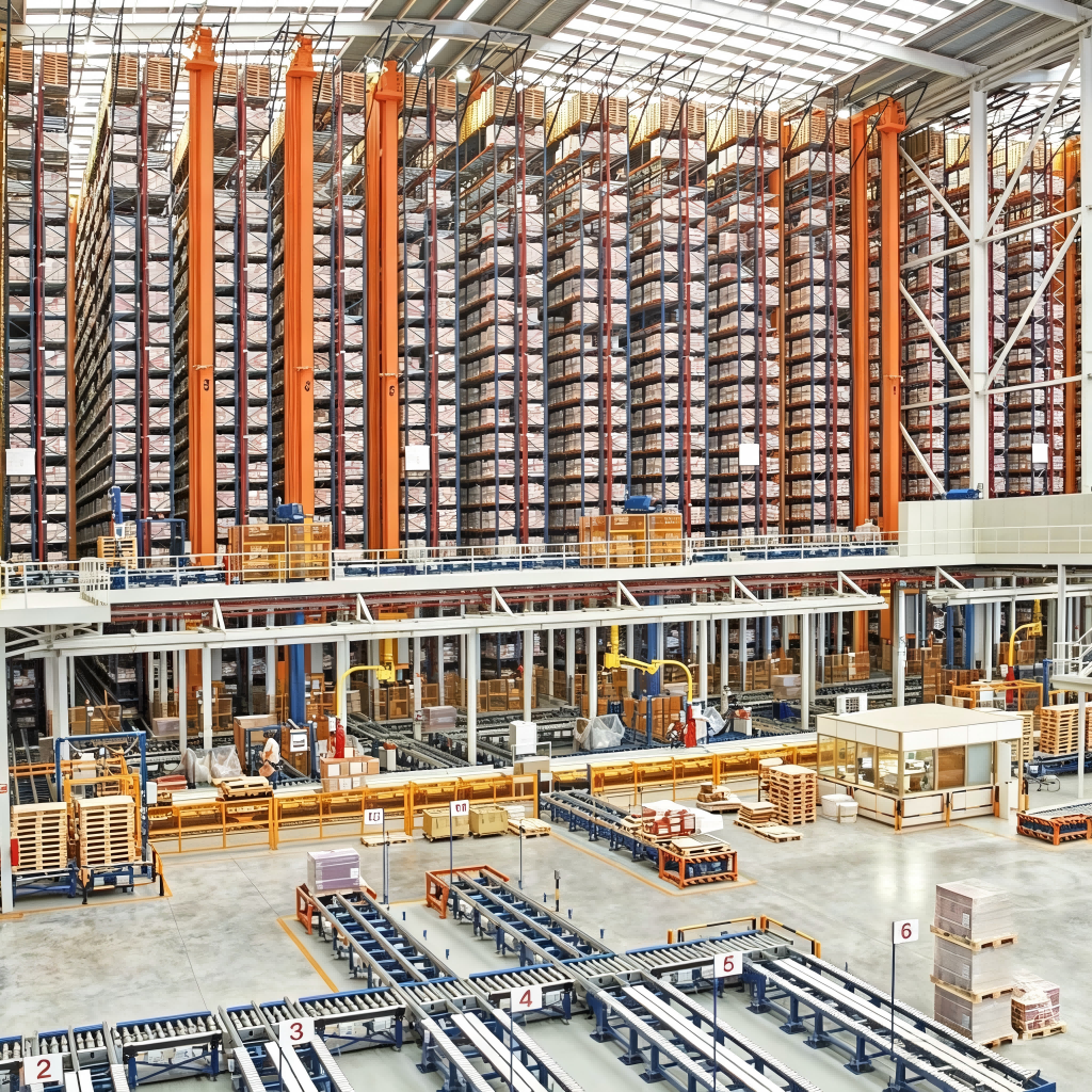 ASRS System Steel Adjustable Automated Storage Retrieval Unit Industrial Warehouse Racking &amp; Shelving For Logistics Center