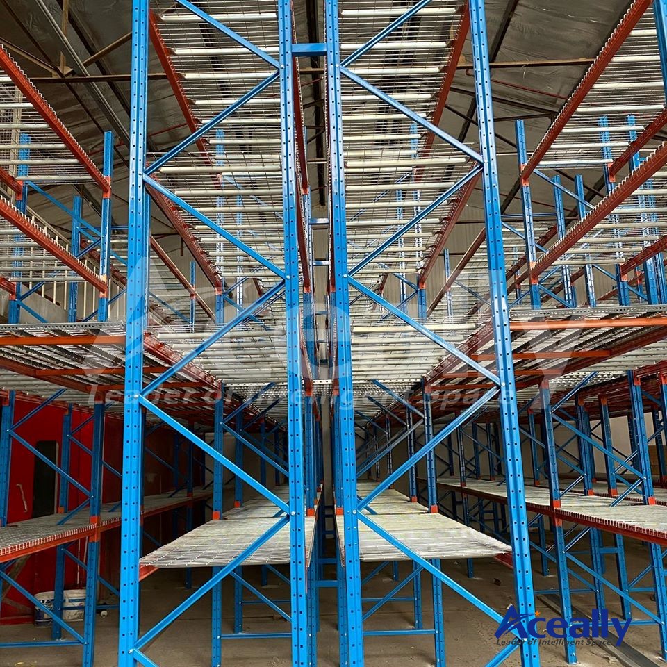 Row Spacer for Selective Pallet Racking Column 5 Layer Corrosion Protection Durable Steel Adjustable Powder Coated Back-to-back