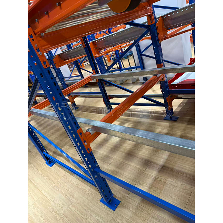Factory Industrial Push Back Rack For Storage LIFO Rack Warehouse Racking System