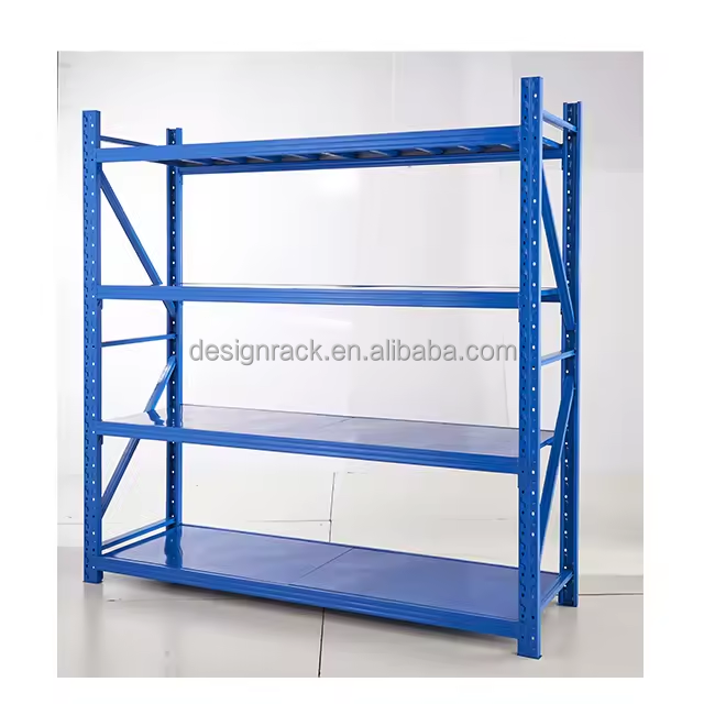 Durable Heavy Duty Steel Adjustable Boltless 5-Layer Powder Coated Garage Shelving Storage Rack