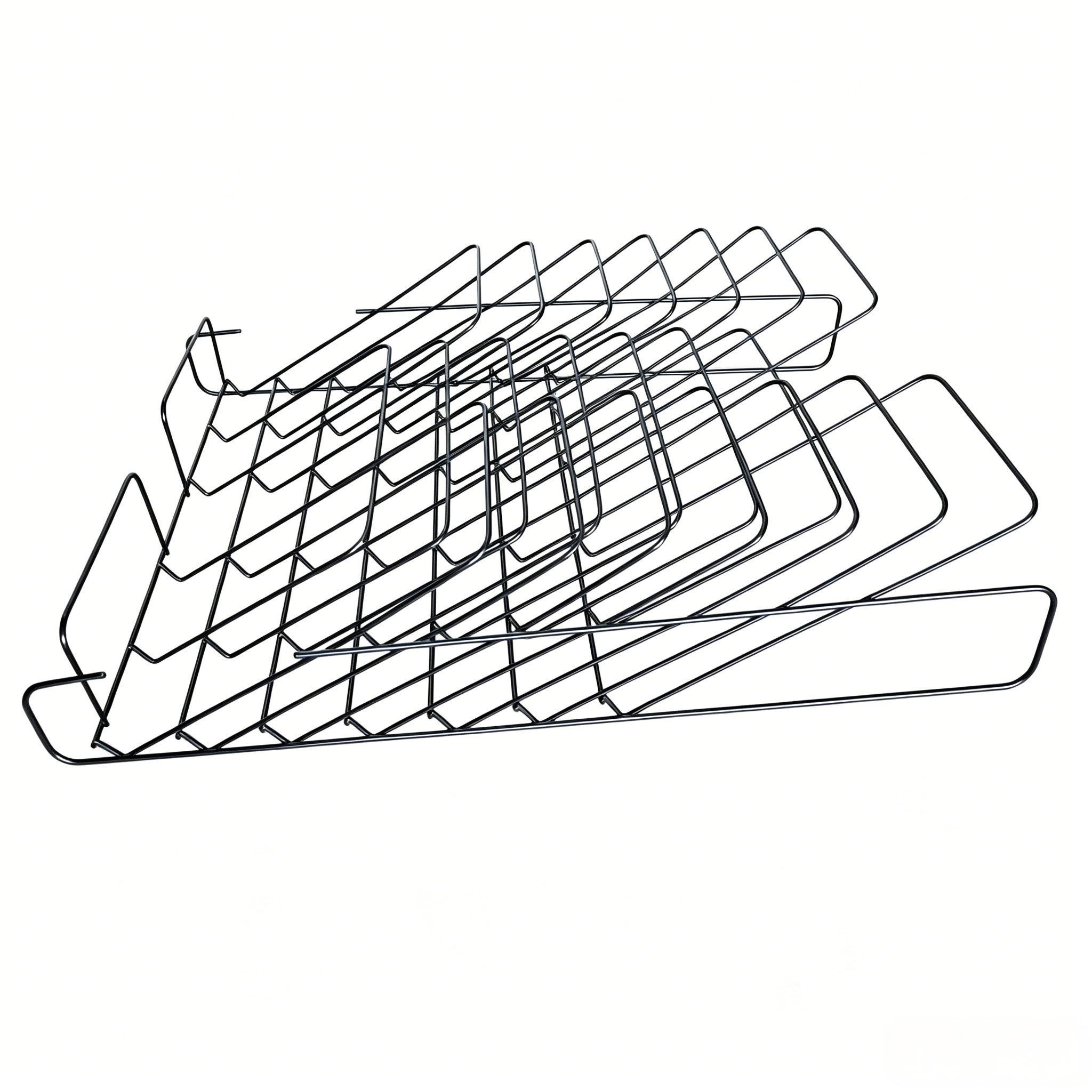 Custom Wire FormShelf Carbon Steel Cold-drawn Wire Rack Spot Welded Powder Coat Storage Mesh OEM Sheet Metal Basket Fabrication