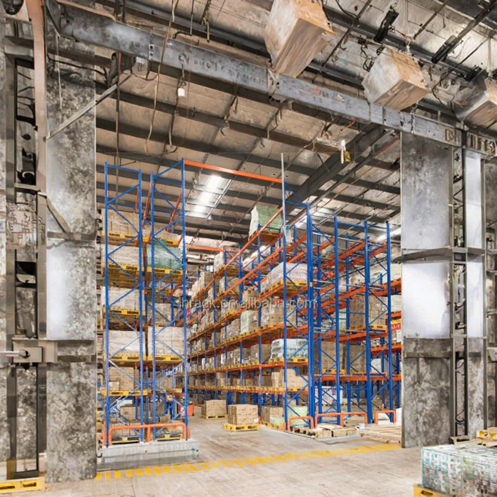 Push-Back Pallet Rack System View 4