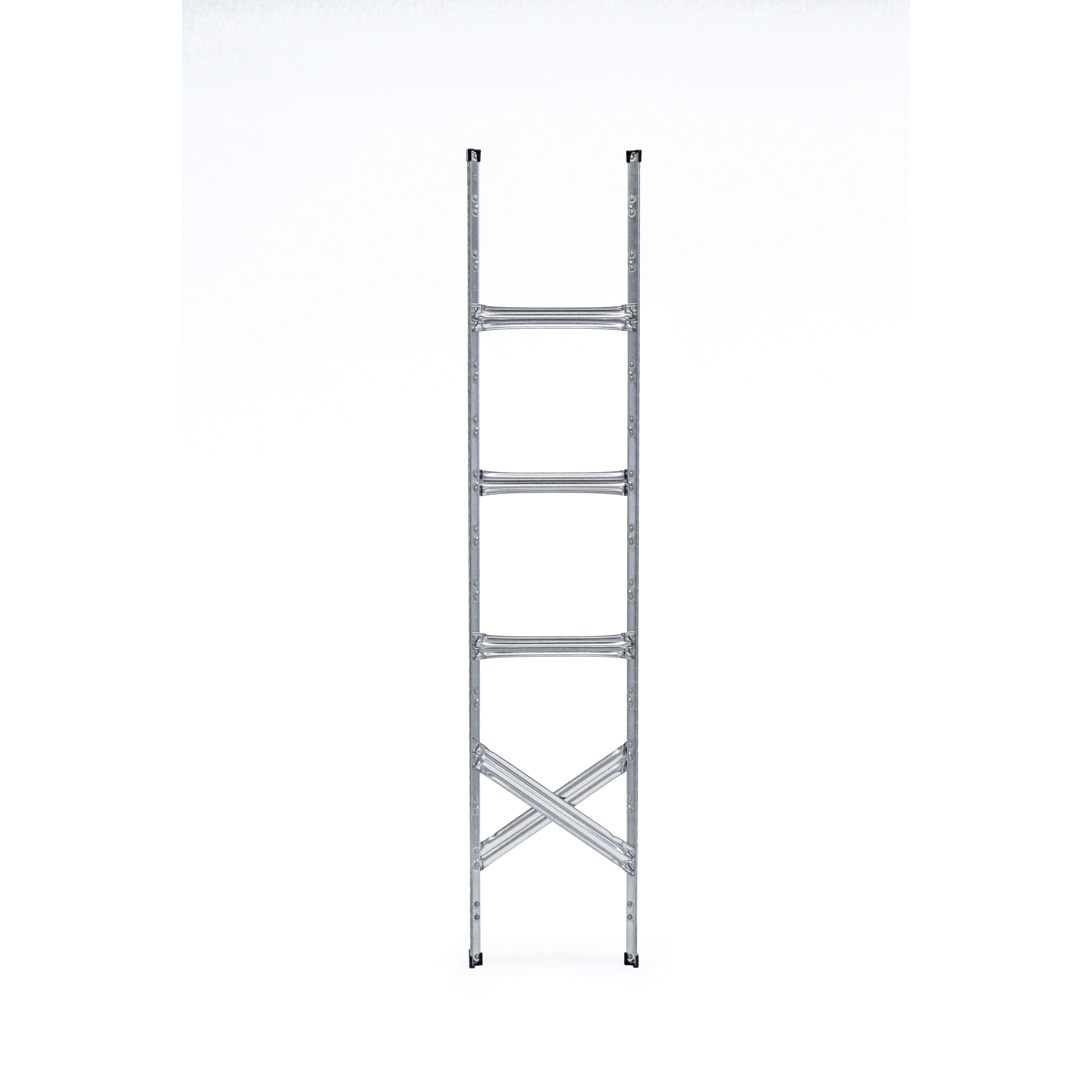 Factory Price 5-Layer Adjustable Galvanized Steel Plastic Shelving Stackable Rack 9006002500mm 150kg Load Capacity for
