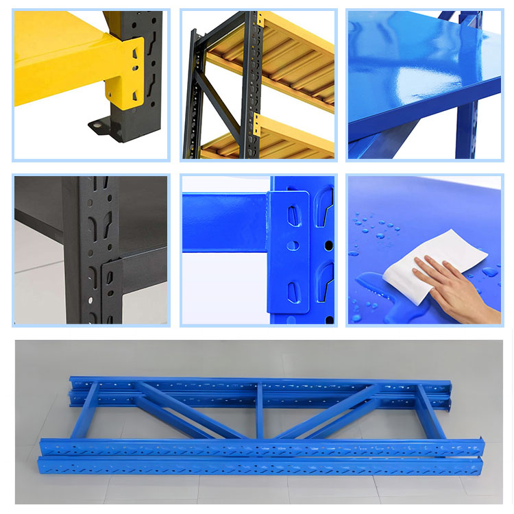 Steel Storage Racks Longspan Shelving for Garage and Warehouse Corrosion Protection Metal Shelving
