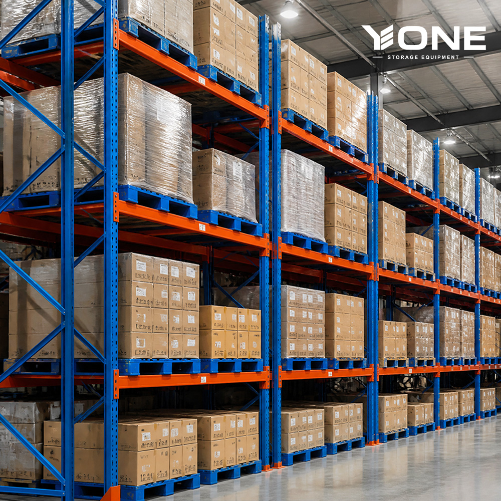 Steel Rack System Heavy Duty Pallet Racking 4000kg Warehouse Storage Rack System 5-Tier Adjustable Industrial Racks