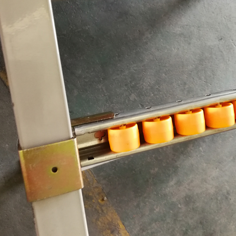 Warehouse Flow Through Sliding Wheel Pipe Roller Track Pallet Racking