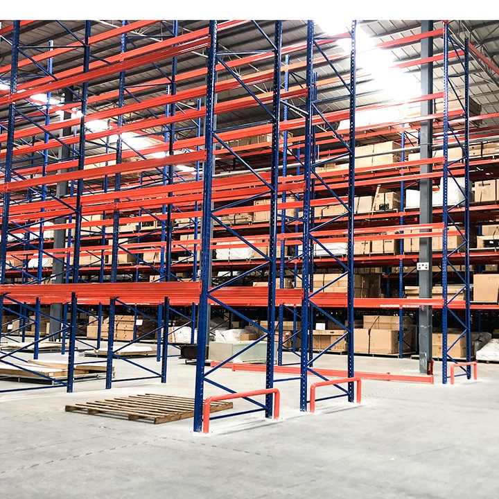 Direct Factory Sale High-Density 5 Layer Metal Drive-In Racking System For Warehouse Storage Iron/Mental Drive-In Rack