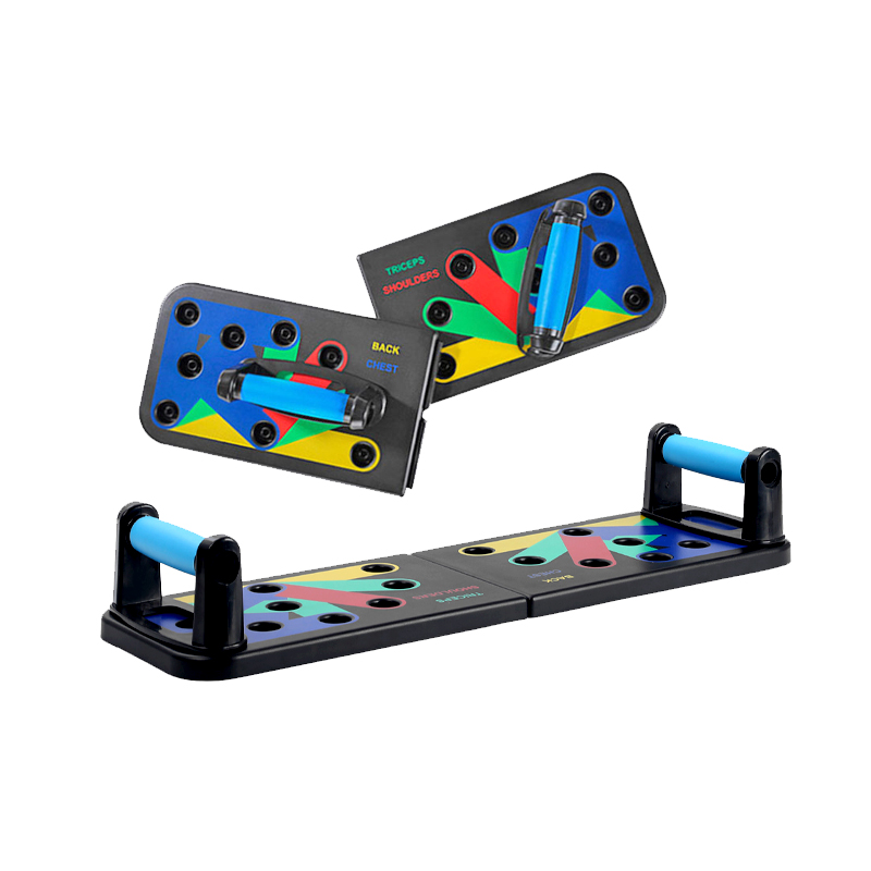 Body Fitness Bar Foldable Shoulders Back Triceps Chest Multifunction Training Push Rack Board ABS Material AB Zone Durable
