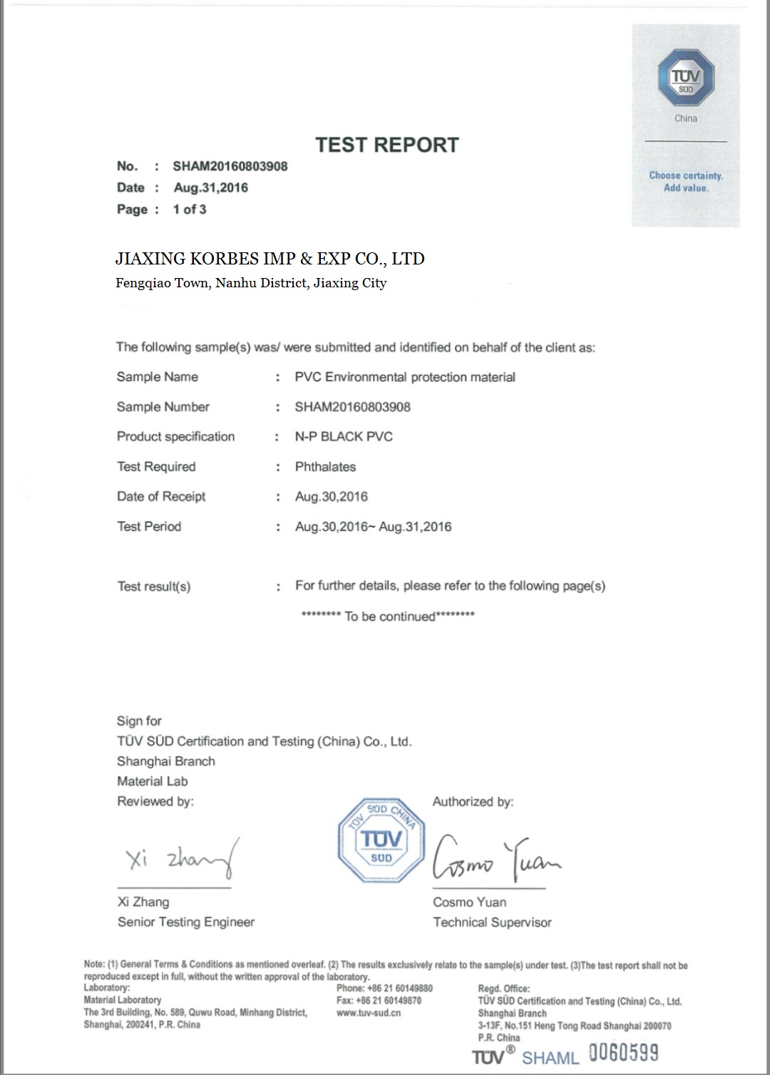 Certificate 3