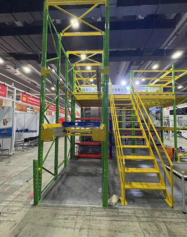 High capacity warehouse storage rack demonstration
