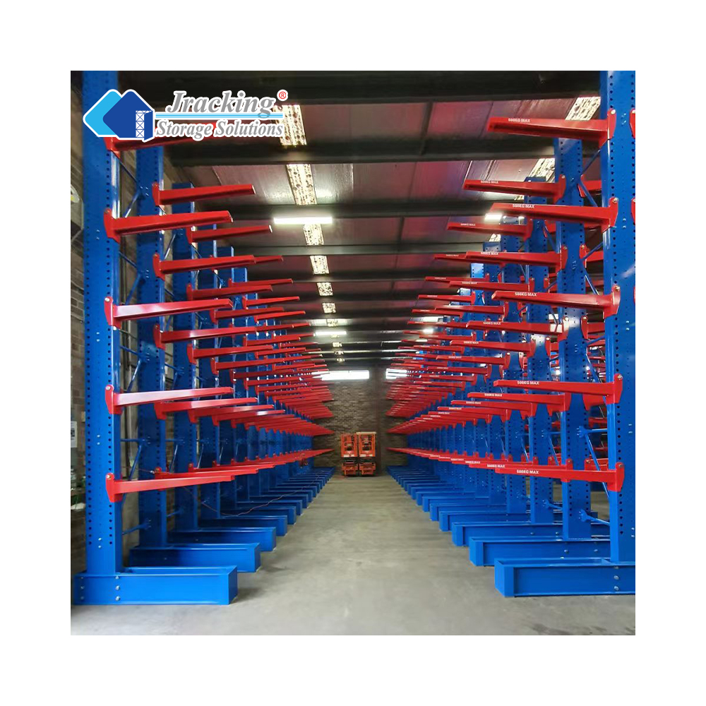 Jracking Industrial Warehouse Storage Cantilever Rack for Pipe and Lumber