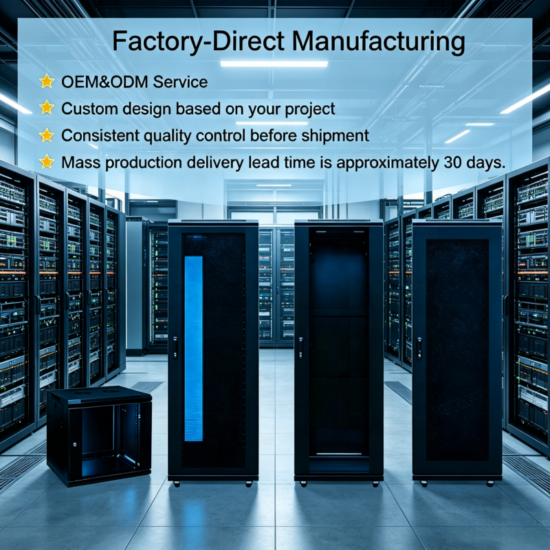 High Quality 19inch Server Rack 22u 27u 32u 37u 42u 47u Indoor Network Cabinet Black OEM/ODM