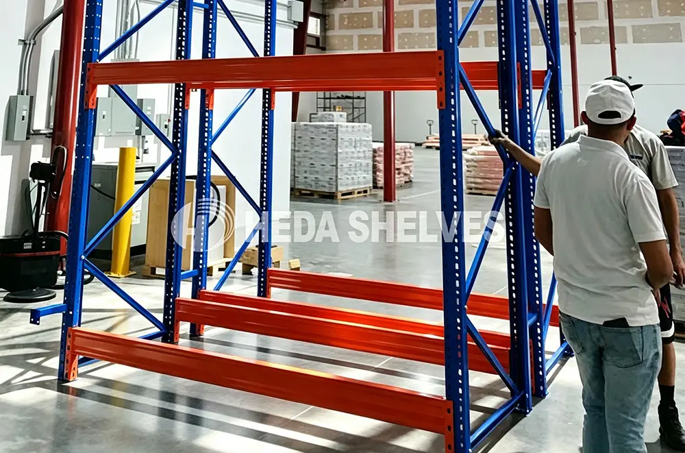 Installation support step 4: cross-bracing structural assembly