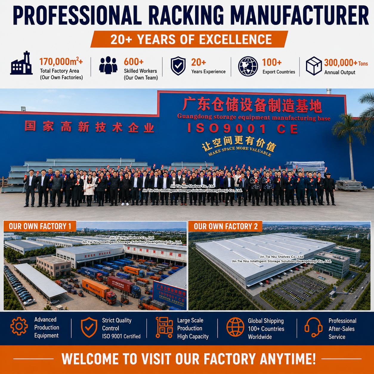 4-level Heavy Duty Rack Warehouse Storage Rack Heavy Duty Pallet Shelving Factory Supply