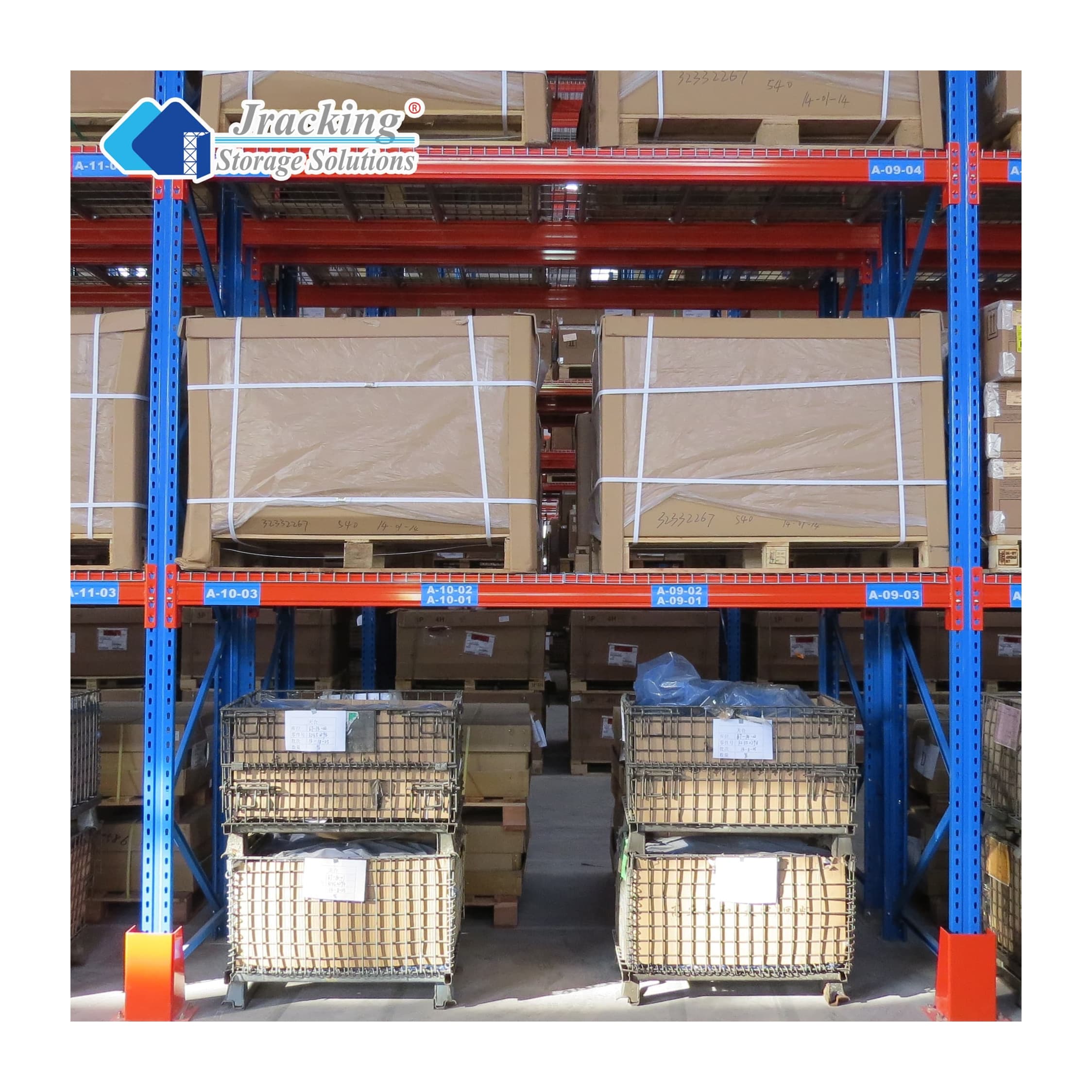 Premium Industrial Storage Stacking Shelves Racks Heavy Duty Steel EU Pallet Racking System For Logistics Warehouses