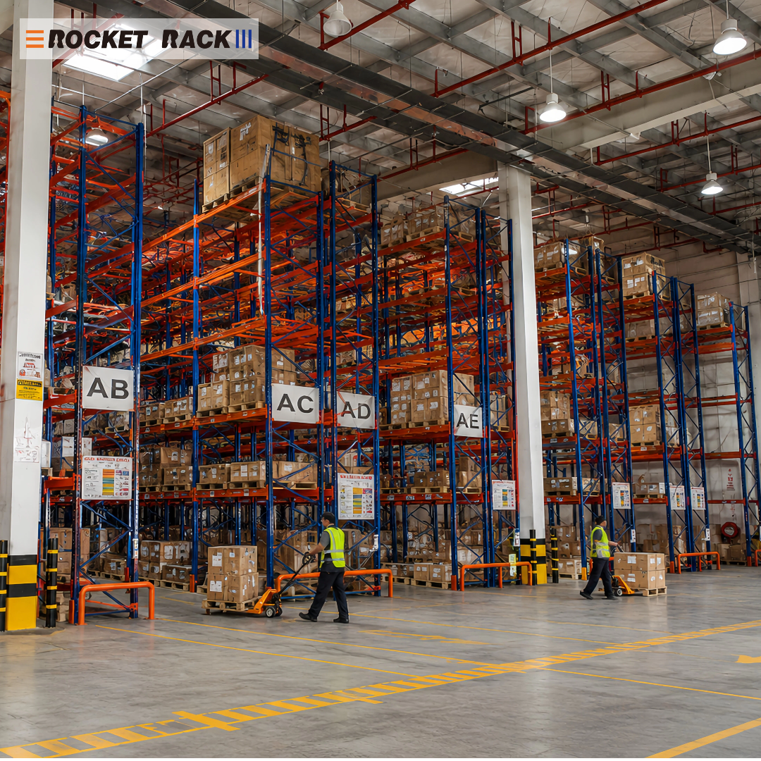 Heavy Duty Cold Rolled Steel Pallet Rack Storage System for E Commerce Warehouse Picking and Forklift Operation
