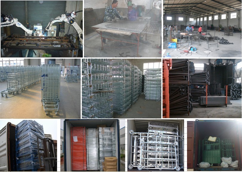 Metal Pallet Feet for Detachable and Foldable Steel Stillage Stacking Racks
